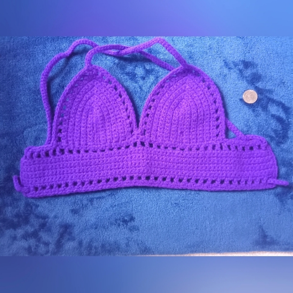 Purple Crochet Top